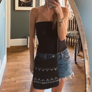 Vintage Woven crossbody embroidered beaded Crochet Bag